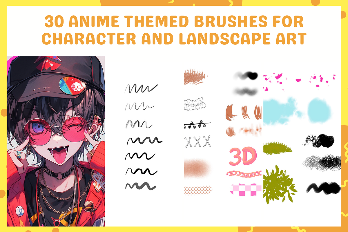 Procreate Anime Essentials, a Brush Add-On by nikiartcorner (Photo 3 of 11)