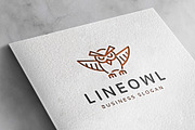 Line Smart Owl Logo, a Branding & Logo Template by Design_Planet (Thumbnail 4 of 4)