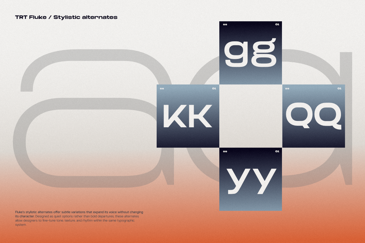 TRT Fluke Expanded Modern Sans Serif, a Sans Serif Font by truetype (Photo 5 of 15)
