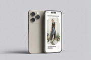 iPhone 15 Pro Mockup, an iPhone Mockup by graphicsecond (Thumbnail 3 of 5)