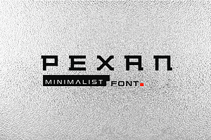 Pexan-Blocky Minimalist Font