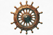 Watercolor Pirate Clipart Bundle, an Illustration by Designking (Thumbnail 4 of 4)