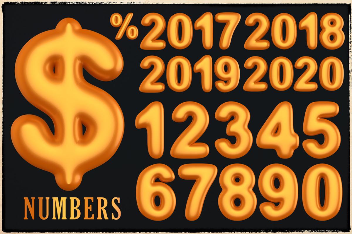 New Year 3D PNG Items Pack, an Object Graphic by pixaroma (Photo 4 of 22)