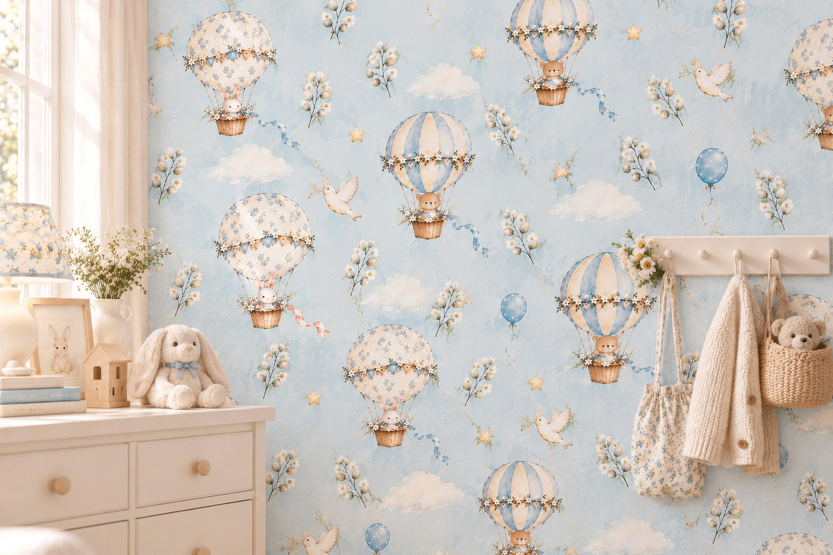 Cute Animals Nursery Wallpaper, a Wallpaper Graphic by by creative paper (Photo 11 of 12)