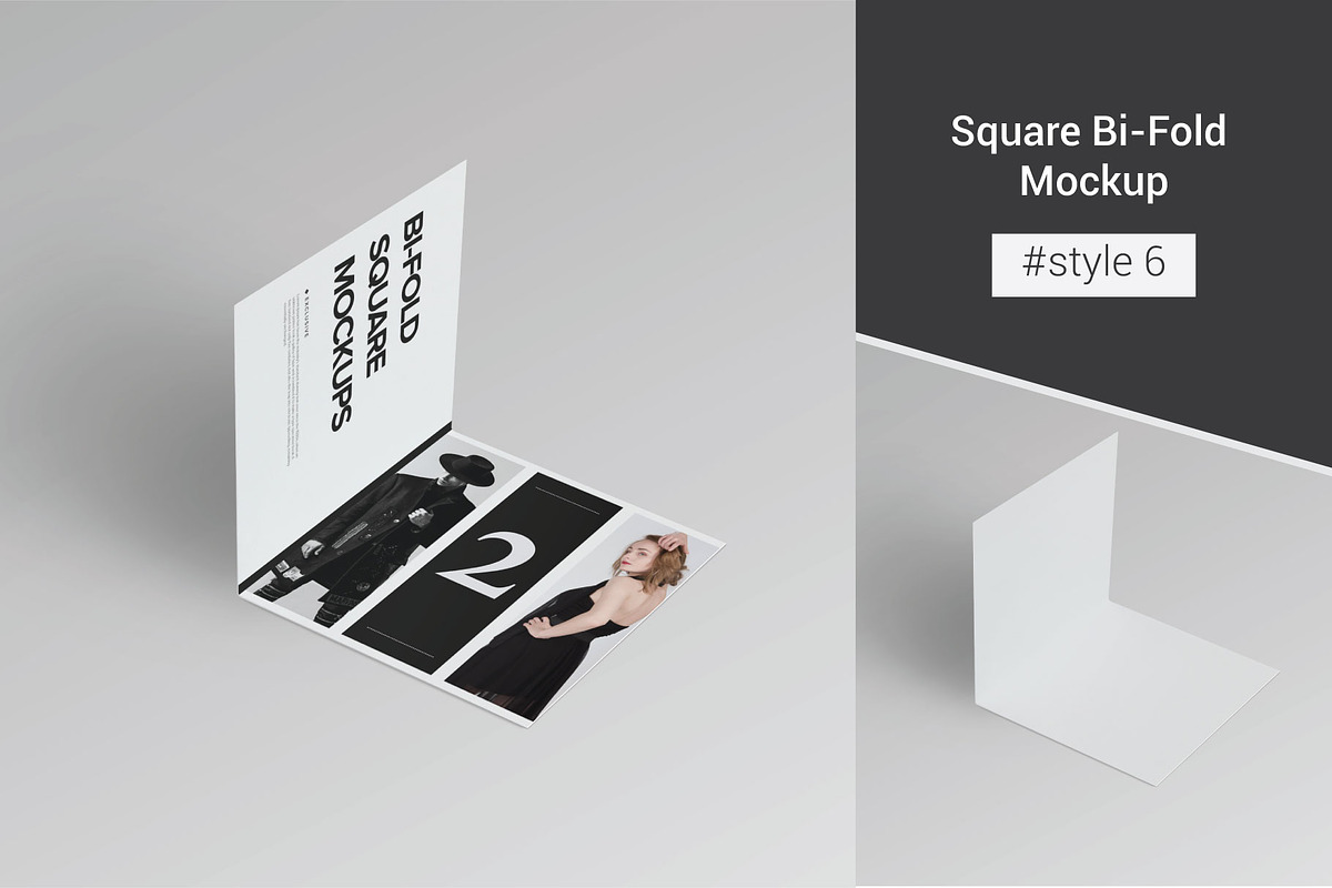 Bi-Fold Brochure Mockup 8 Style, a Print Template by Mockstore (Photo 12 of 18)