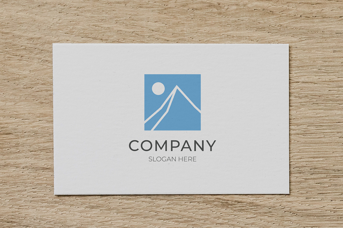 Modern minimalist mountain logo, a Branding & Logo Template by Medianeka (Photo 2 of 3)