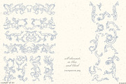 Baroque wedding invitation clip art, a Decorative Illustration by GrafikBoutique (Thumbnail 8 of 9)