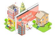 Hybrid Work Set 01, a Work Illustration by AndriiStore (Thumbnail 10 of 11)