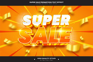 Super Sale Editable Text Effect V2