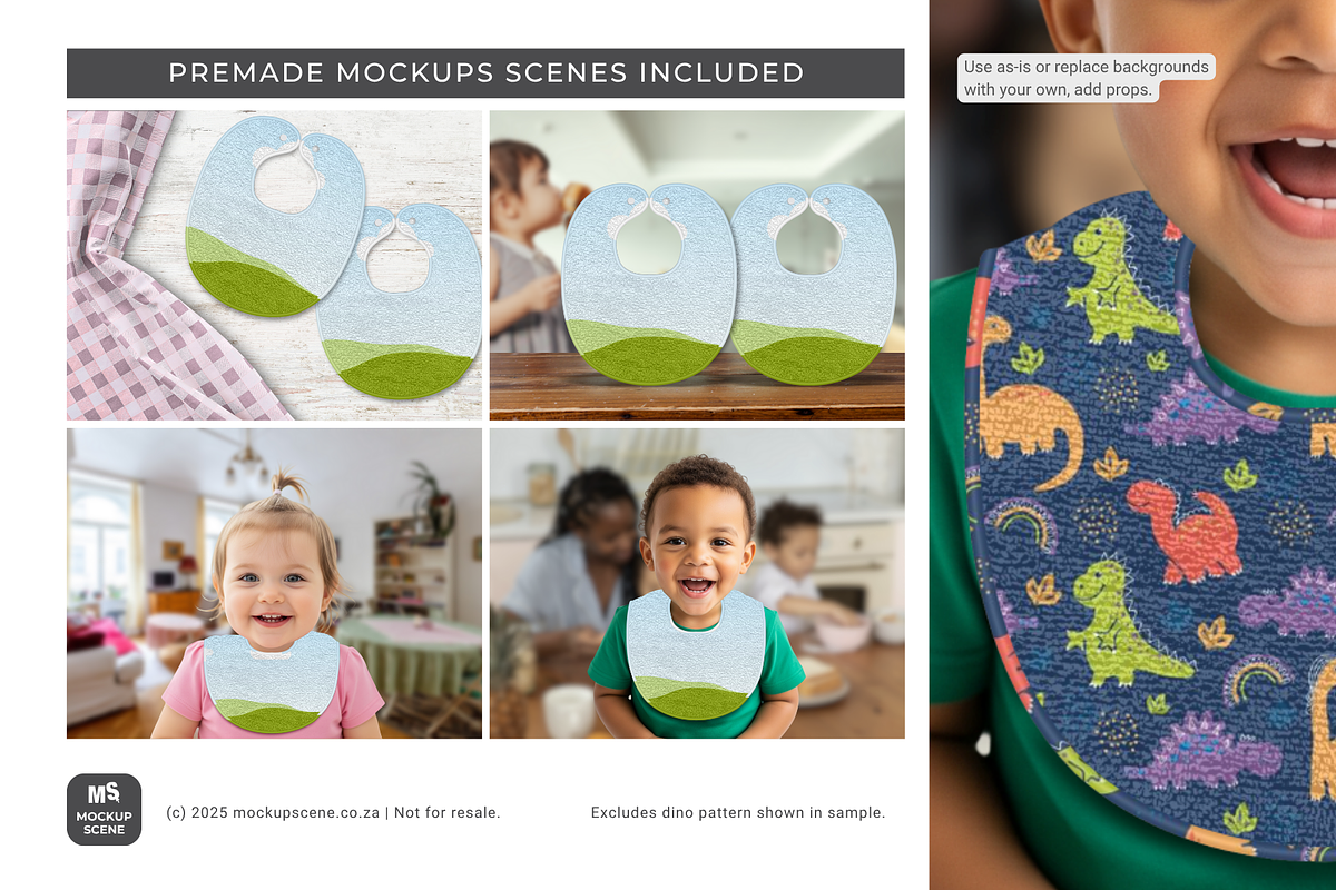 Toweling Bib Canva Mockup, an Apparel Mockup by Mockup Scene (Photo 5 of 10)