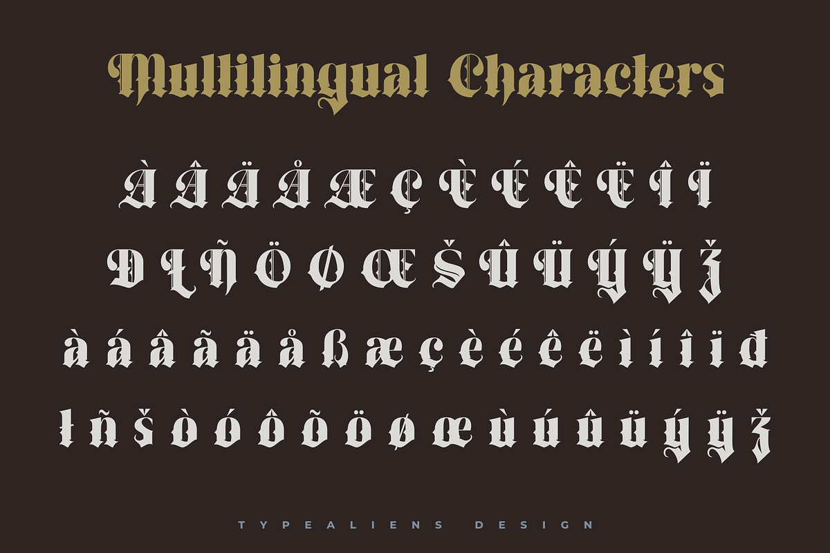 Anestrals, a Blackletter Font by ilhamtaro (Photo 8 of 10)