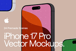 iPhone 17 Pro Vector Mockup - PSD &, a Mockup by INDERNEILk