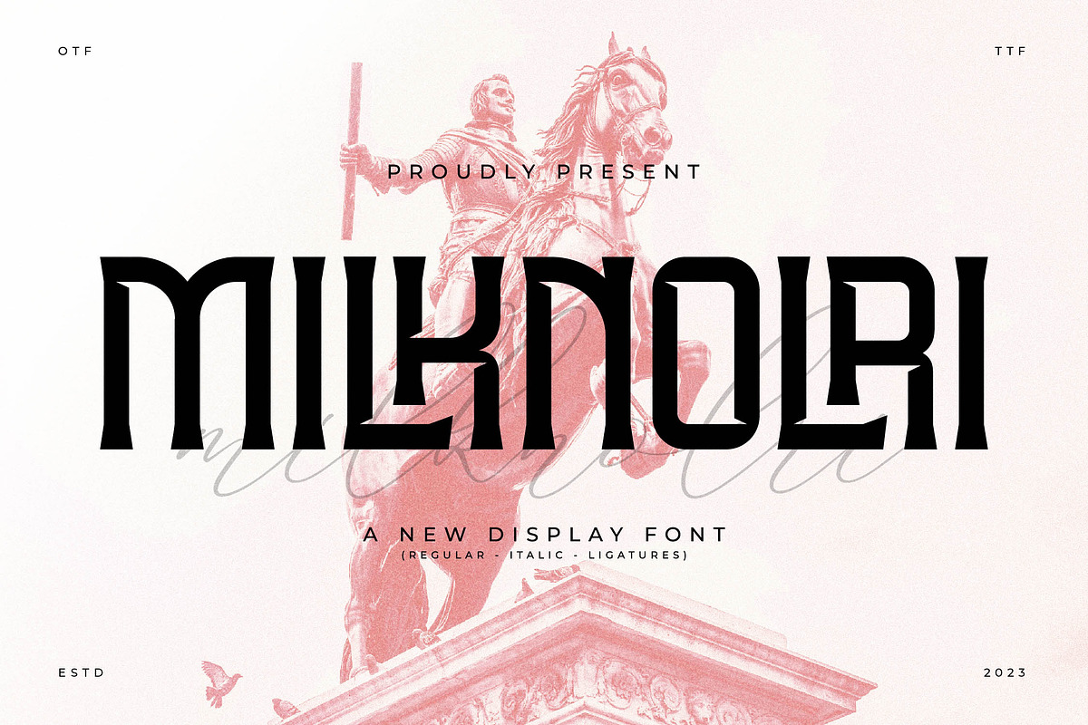 Milknolri A New Display Font, a Serif Font by Storytype Studio (Photo 1 of 15)