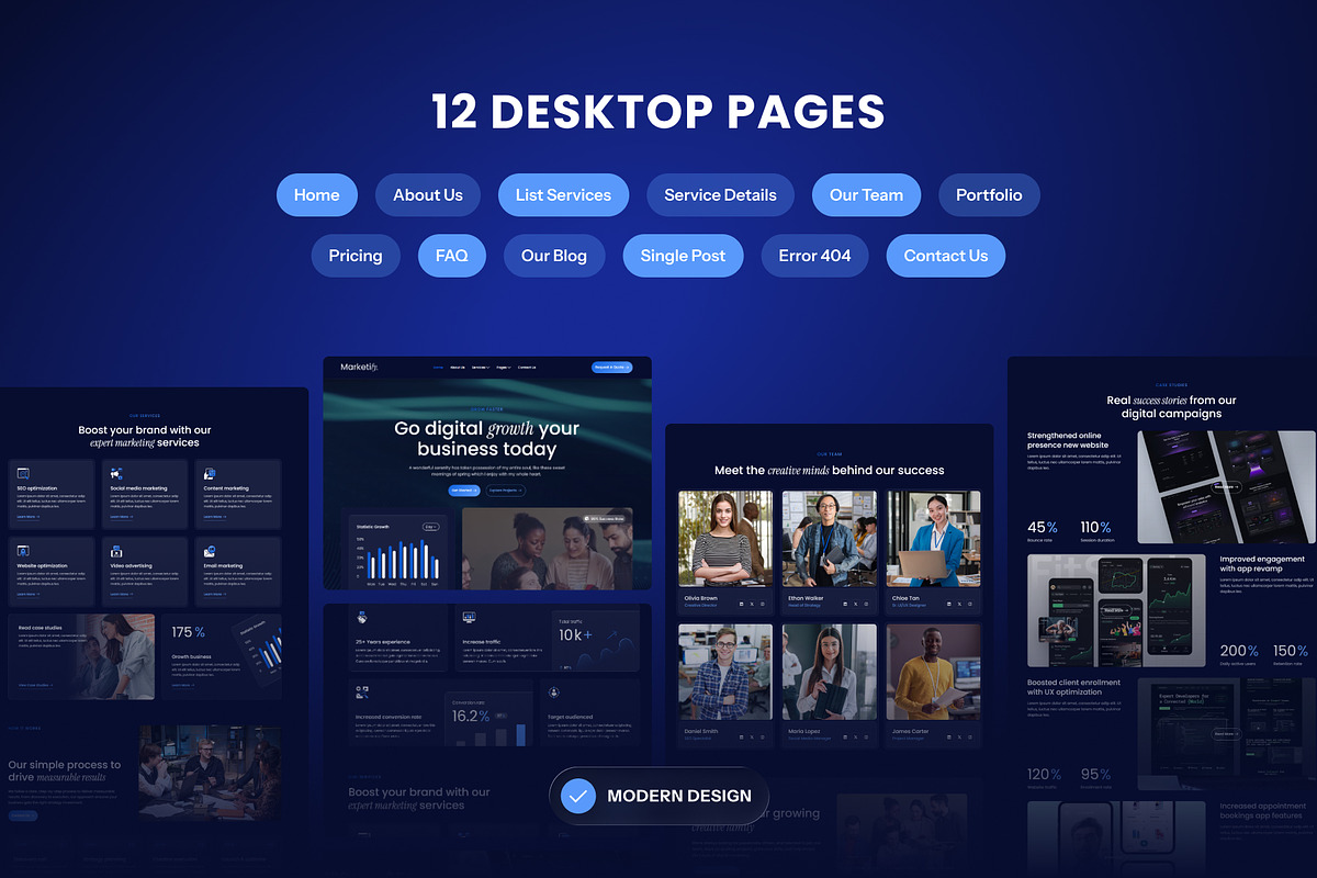 Marketify - Digital Marketing Agency, a WordPress Template by SLAB! Design (Photo 2 of 5)