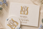 MB BM Wedding Monogram Logo, a Branding & Logo Template by LogoAV (Thumbnail 4 of 6)