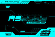 Asborg – Futuristic Font, a Font by Snape Design Studio (Thumbnail 1 of 5)