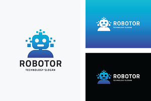 Robotor Ai System Logo, a Branding & Logo Template by Design_Planet