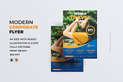 Travel Flyer Design Template, a Flyer Template by mSpartan (Thumbnail 1 of 2)