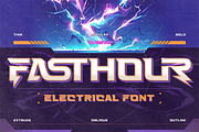 Fasthour, a Sans Serif Font by Burntilldead (Thumbnail 1 of 12)