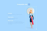 Businesswoman Emma Set, a Characters & Person 3D Model by Best Pixels™ (Thumbnail 5 of 6)