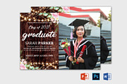 Graduation Announcement Template, a Card Template by Designscozy (Thumbnail 3 of 5)