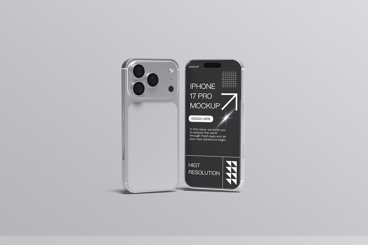 Iphone 17 Pro Mockup, an iPhone Mockup by Afif_studio (Photo 4 of 5)