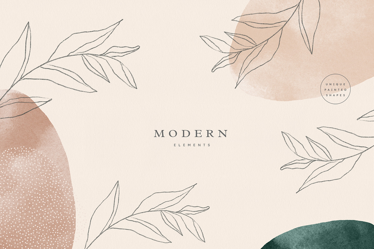 Earthy Abstract Shapes + Logos, a Texture Graphic by Basia Stryjecka (Photo 8 of 20)