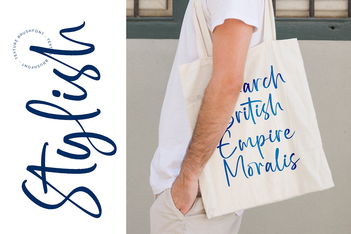Bright Nastury Texture Brush Font, a Script Font by stylishtype.co (Photo 10 of 20)