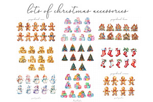 Huge Christmas Clipart Bundle