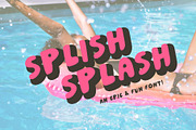 Splish Splash! | Playful Sans Serif, a Sans Serif Font by Midnight Grim (Thumbnail 1 of 5)