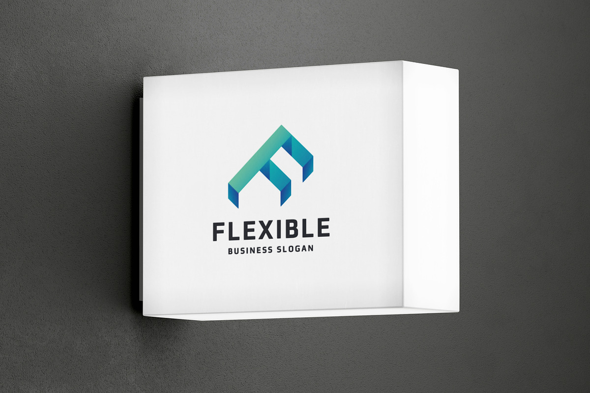 Flexible Letter F Logo, a Branding & Logo Template by Design_Planet (Photo 4 of 4)