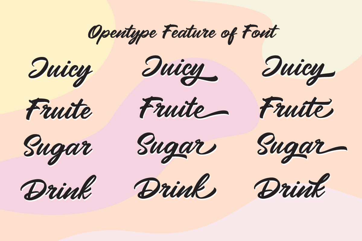 Mangotea - Script Font preview 2