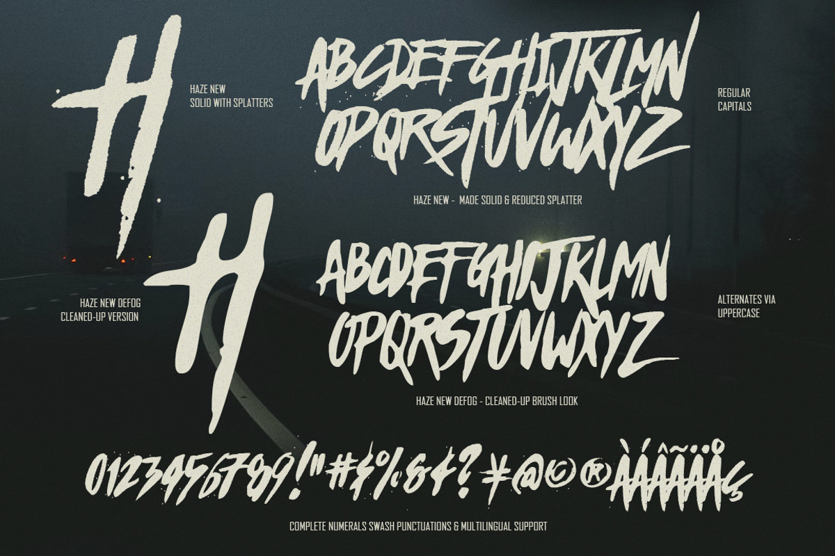 Haze New - Thriller Font, a Font by The Branded Quotes (Photo 7 of 8)