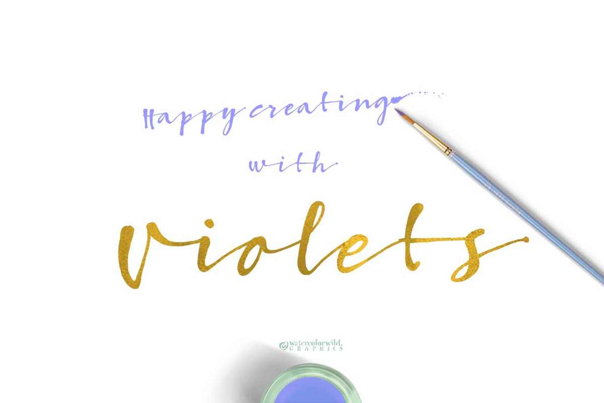Sweet Violets, an Illustration by watercolorwild.graphics (Photo 8 of 8)
