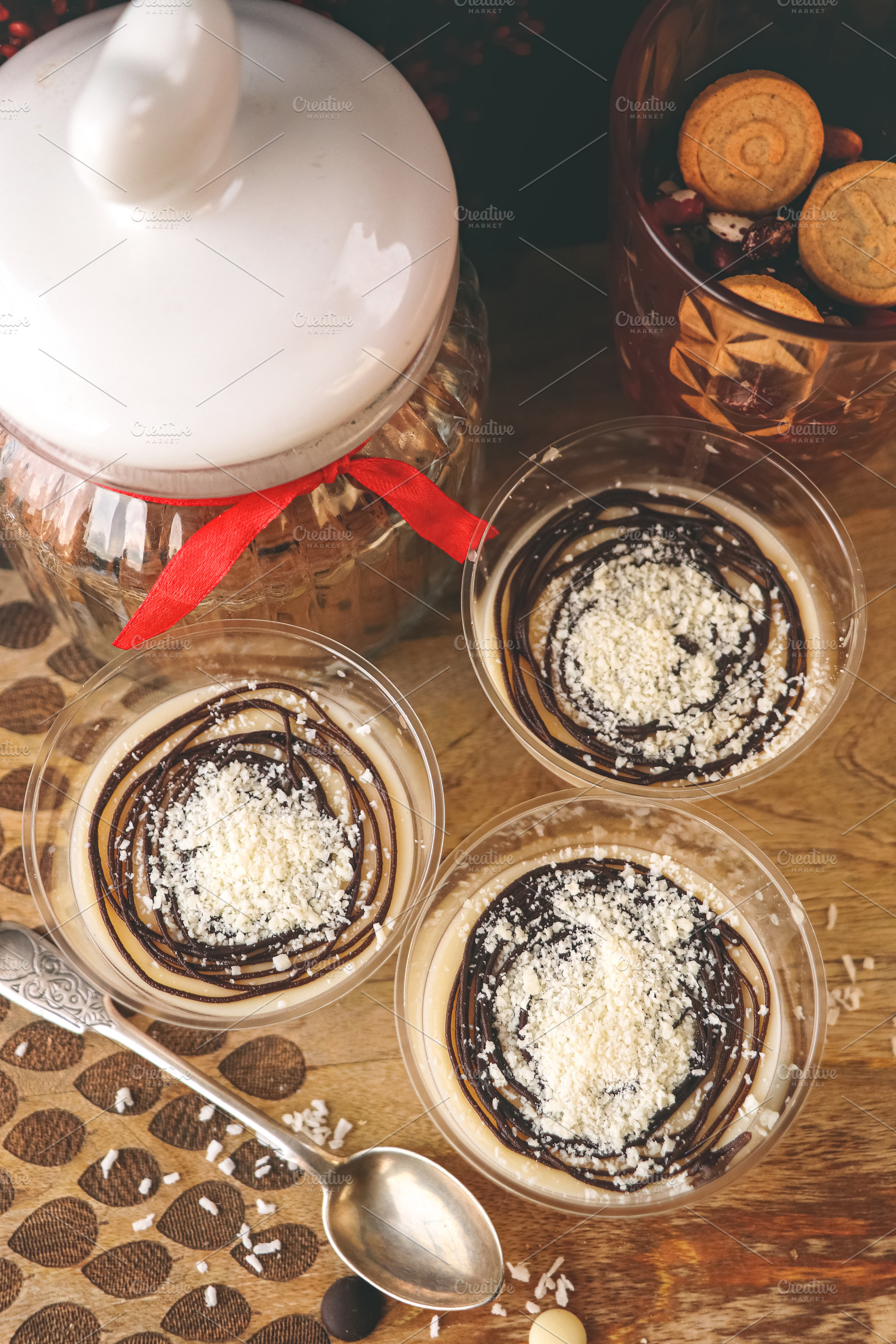 Italian dessert panna cotta, a Food & Drink Photo by Sir13