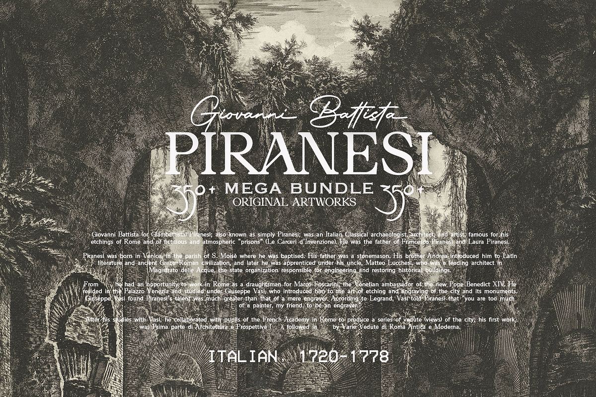 Giovanni Battista Piranesi Bundle, a Decorative Illustration by Digital Museum (Photo 13 of 13)