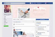 Rosegold Facebook Cover Pack, a Social Media Template by Crevo Studio (Thumbnail 6 of 8)