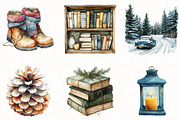 Watercolor Winter Mood ClipArt, an Illustration by OK Design (Thumbnail 3 of 5)