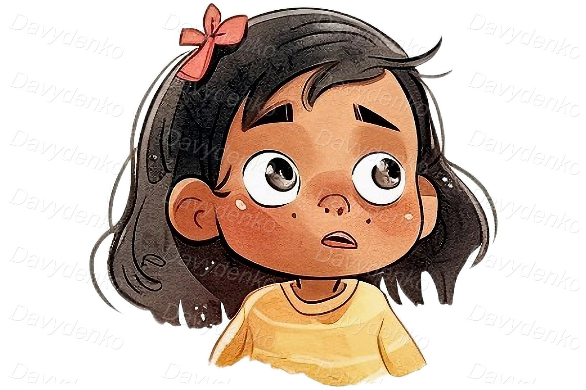 Kids different facial expressions, a Person Illustration by Bubert Art (Photo 3 of 8)
