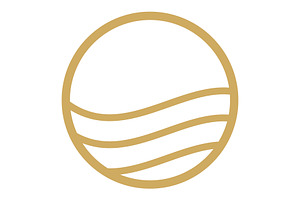 Water Wave symbol and icon, a Sport Illustration by Rhealea_Design