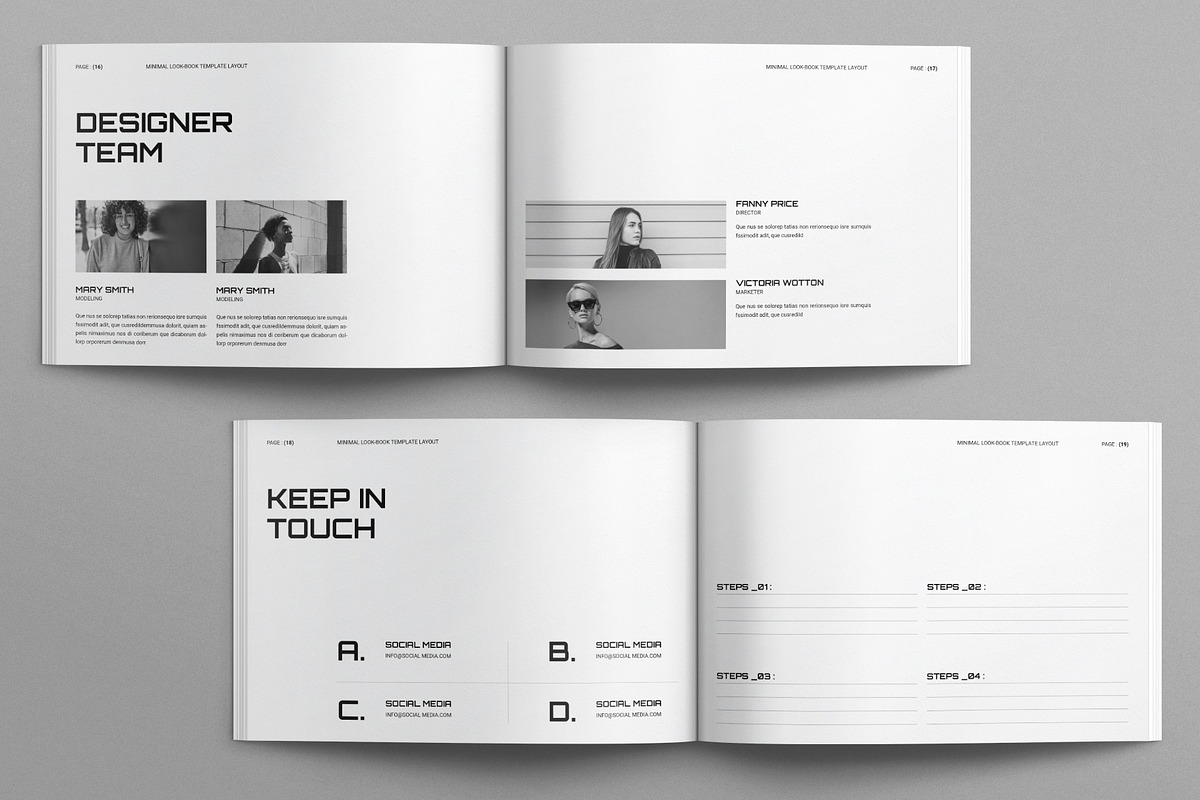 Lookbook Template Layout Landscape, a Brochure Template by E-Type (Photo 7 of 8)