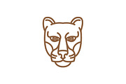 big cat icon, an Illustration by Mongkees (Thumbnail 2 of 2)