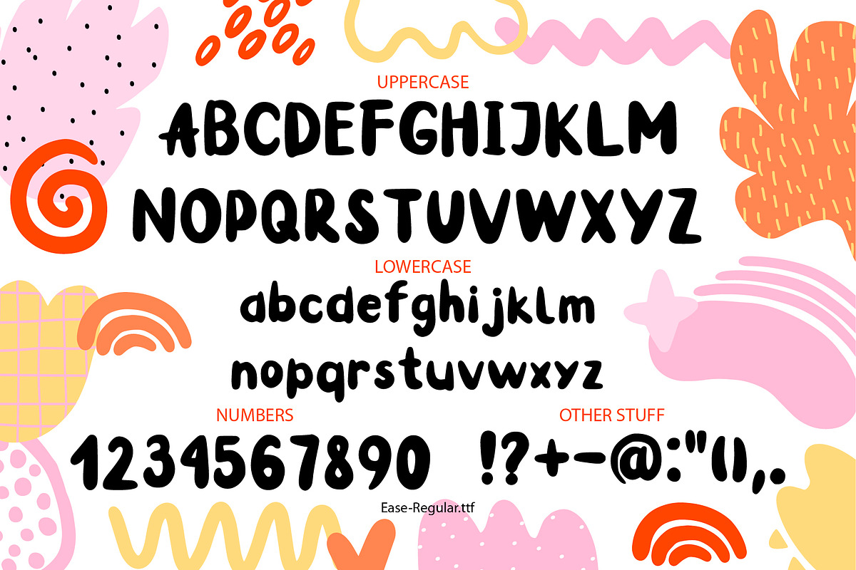 Ease font. Art creator., a Print Template by Artlavi_design (Photo 2 of 9)