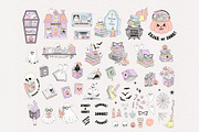 Bookish Halloween Clipart Set, a Seasonal Illustration by @olga.angelloz (Thumbnail 2 of 2)