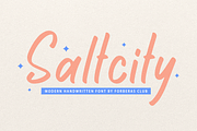 Saltcity, a Handwritten Font by Forberas Club (Thumbnail 1 of 8)