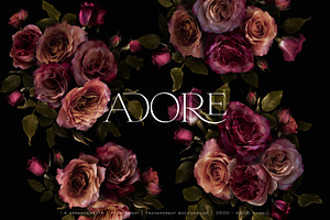 Adore Realistic Romantic Roses