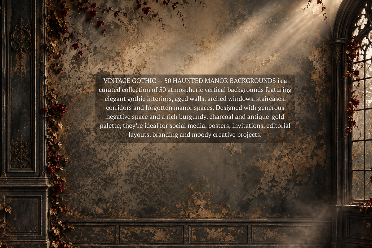 Vintage Gothic Haunted Backgrounds, a Background Graphic by MarisoArt (Photo 2 of 5)