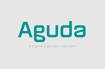 Aguda Font Family, a Sans Serif Font by Graviton Font Foundry