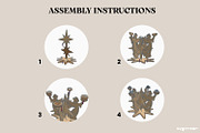 3D Christmas Angel Candle Stand SVG, a Decorative Illustration by svgocean (Thumbnail 3 of 4)
