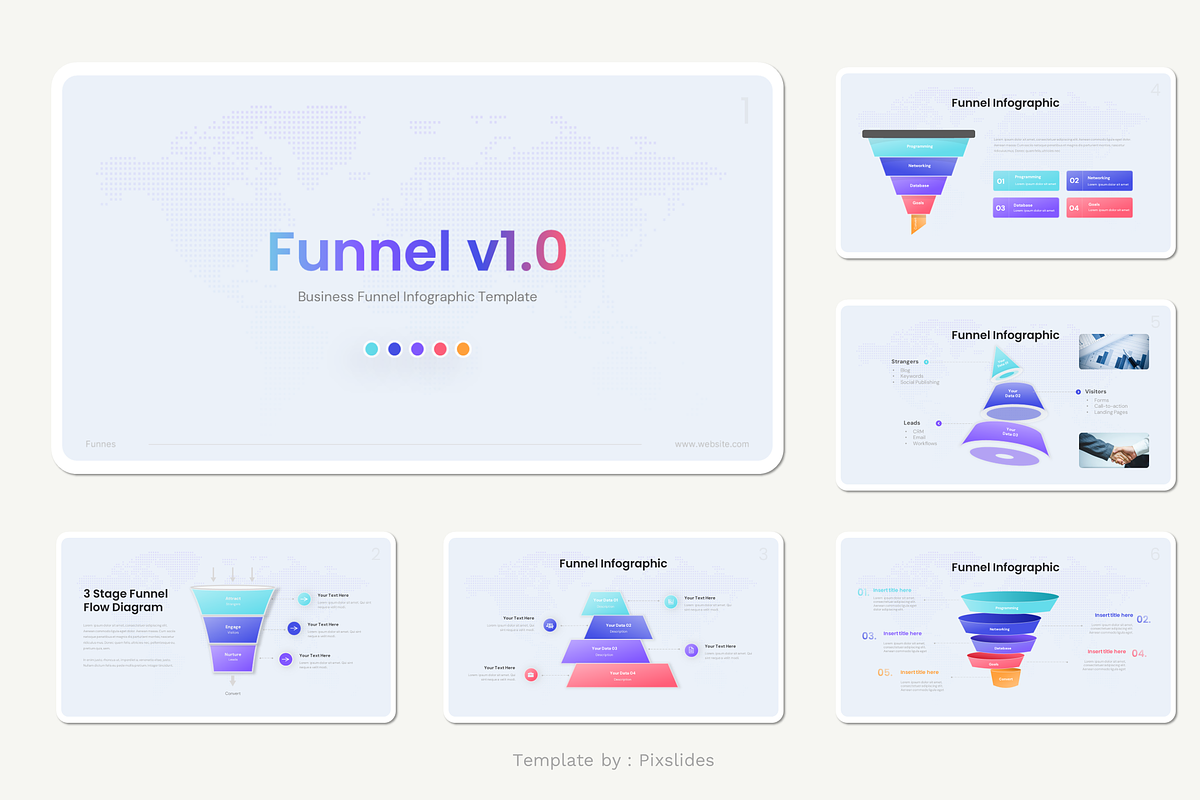 Business Funnels Powerpoint, a Presentation Template by Pixslides (Photo 2 of 6)